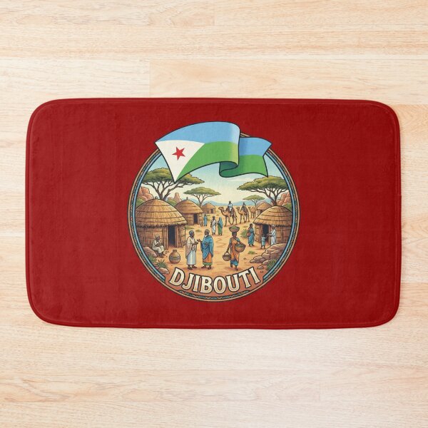 Item preview,  Djibouti city and village - flags designed and sold by DjibProp.