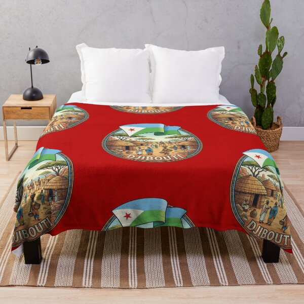 Item preview, Djibouti city and village - flags designed and sold by DjibProp.