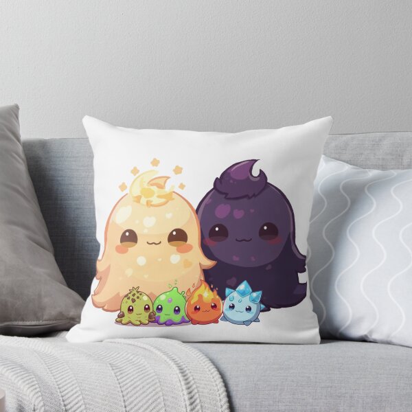 Item preview, “Elemental Slime Family – Light, Dark & Their Four Tiny Elements” designed and sold by Monzora.