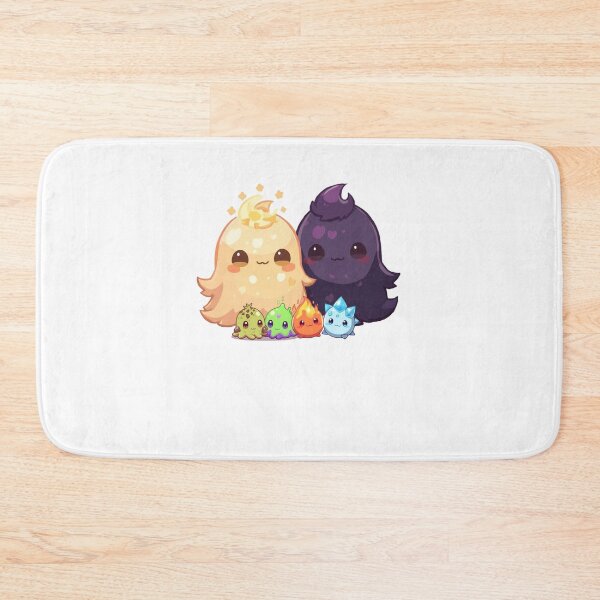 Item preview, “Elemental Slime Family – Light, Dark & Their Four Tiny Elements” designed and sold by Monzora.