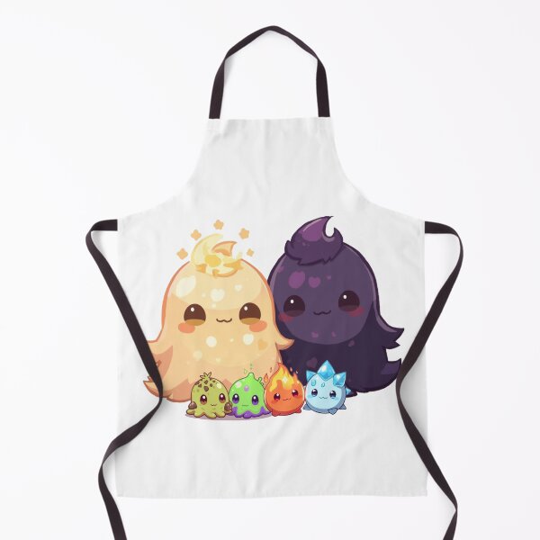 Item preview, “Elemental Slime Family – Light, Dark & Their Four Tiny Elements” designed and sold by Monzora.