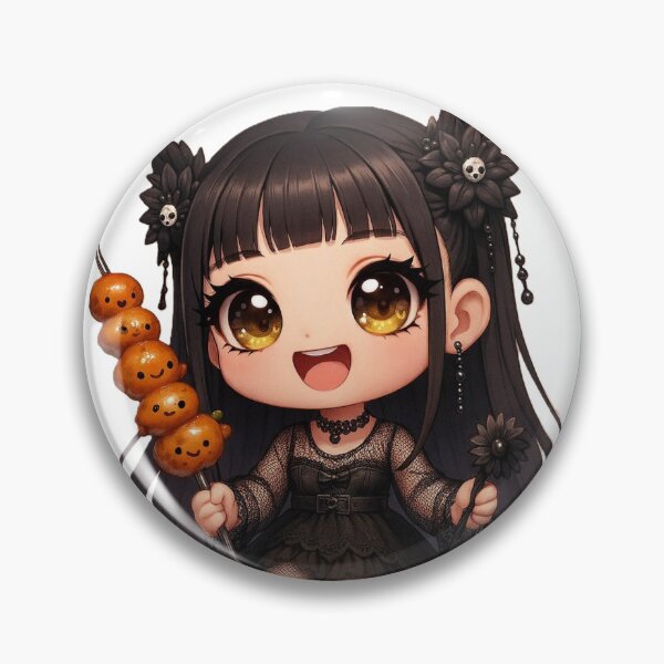 Item preview, Cute Goth Girl Chibi Kawaii Chicken designed and sold by PetiteEmilie.