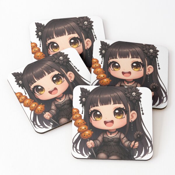 Item preview, Cute Goth Girl Chibi Kawaii Chicken designed and sold by PetiteEmilie.