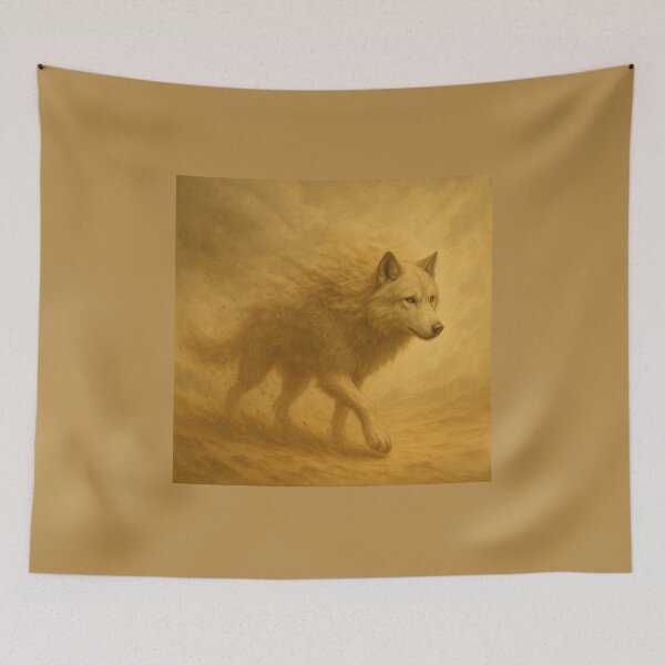 Item preview, Dune Wolf – Spirit of the Sands (ElementaWild Collection) designed and sold by GeoWild Designs.