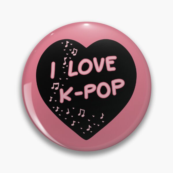 Item preview, I LOVE K-POP Cute Heart Gift for K-POP Fan designed and sold by HugSomeNettles.