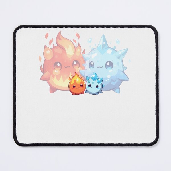 Item preview, Fire & Ice Slime Twins – Baby to Elemental Reflections designed and sold by Monzora.