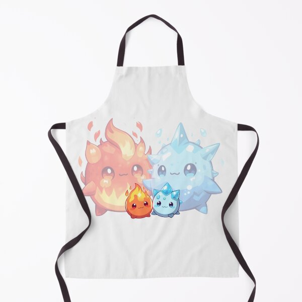 Item preview, Fire & Ice Slime Twins – Baby to Elemental Reflections designed and sold by Monzora.