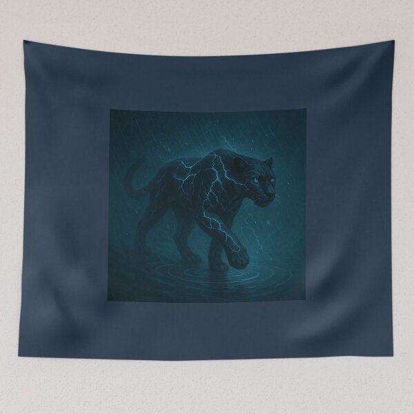 Item preview, Crystal Panther – Thunder Veins (ElementaWild Collection) designed and sold by GeoWild Designs.