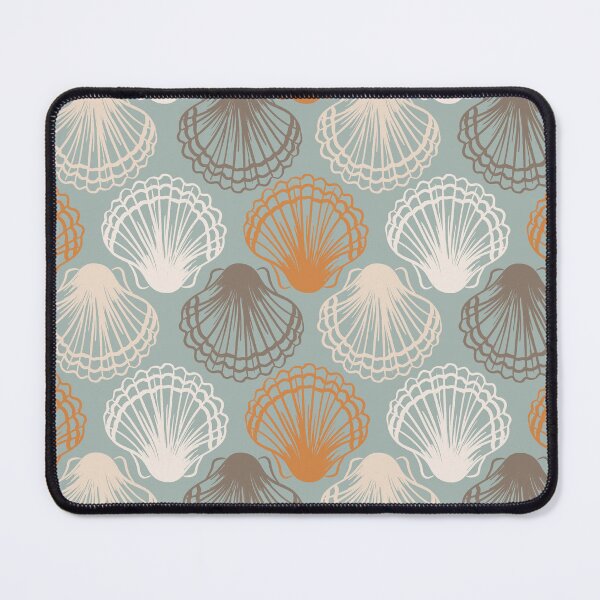 Item preview, Retro Boho Clam Shells Pattern designed and sold by Farissa Designs.