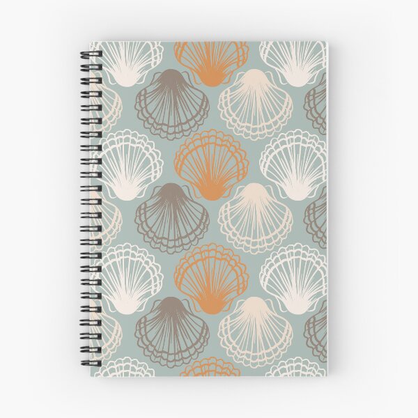 Item preview, Retro Boho Clam Shells Pattern designed and sold by Farissa Designs.