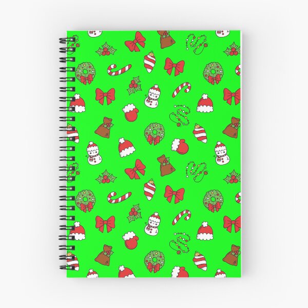 Item preview, Christmas Icons Pattern – Santa Hats, Candy Canes & Wreaths designed and sold by StudioWhitworth.