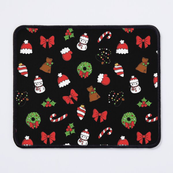 Item preview, Christmas Icons Pattern – Santa Hats, Candy Canes & Wreaths designed and sold by StudioWhitworth.