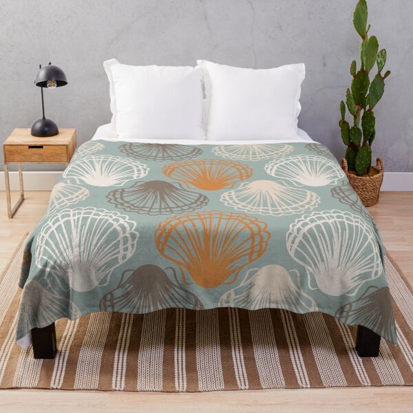 Item preview, Retro Boho Clam Shells Pattern designed and sold by Farissa Designs.