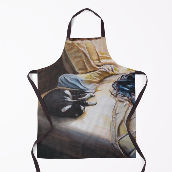 Item preview, Sleeping cat on bed designed and sold by rontaylorcrouch.