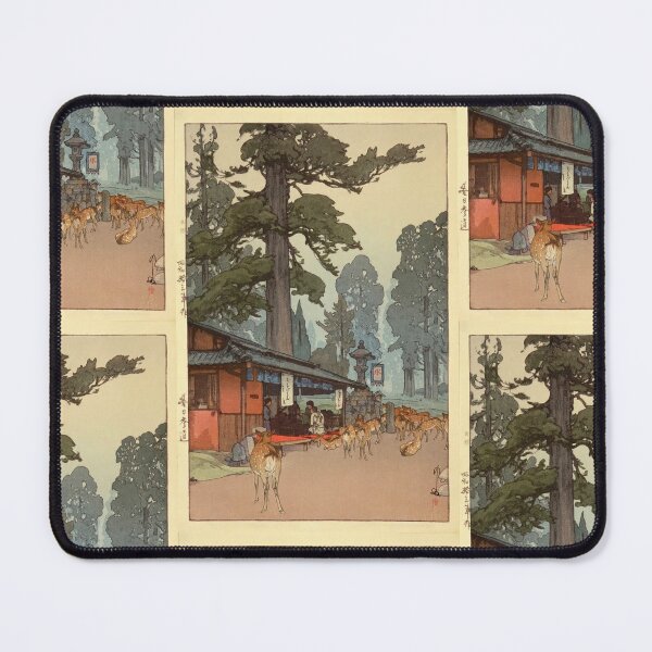 Item preview, Way to the Kasuga Shrine Style 2 by Yoshida Hiroshi : Tranquil Japanese Poster designed and sold by artofuniverse.