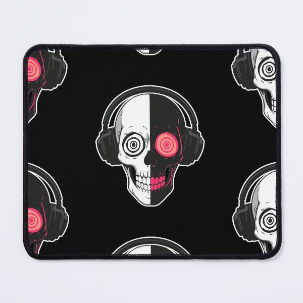Item preview, Neon Hypnotic Split Skull Design designed and sold by Skulls & Calaveras.