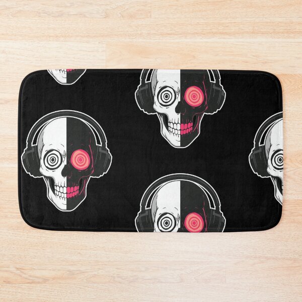 Item preview, Neon Hypnotic Split Skull Design designed and sold by Skulls & Calaveras.