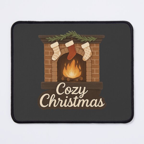 Item preview, Cozy Christmas Fireplace - Stockings Winter Holiday designed and sold by PunchDrop.