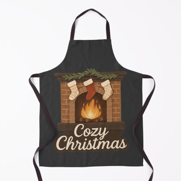 Item preview, Cozy Christmas Fireplace - Stockings Winter Holiday designed and sold by PunchDrop.