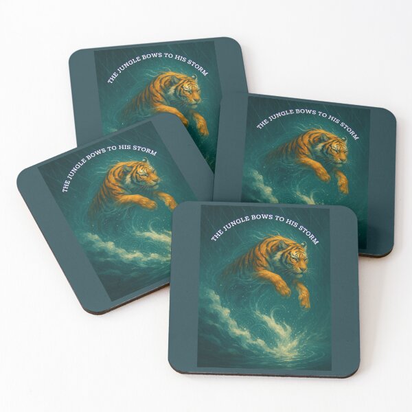 Item preview, Tiger of the Monsoon – The Jungle Bows to His Storm designed and sold by GeoWild Designs.