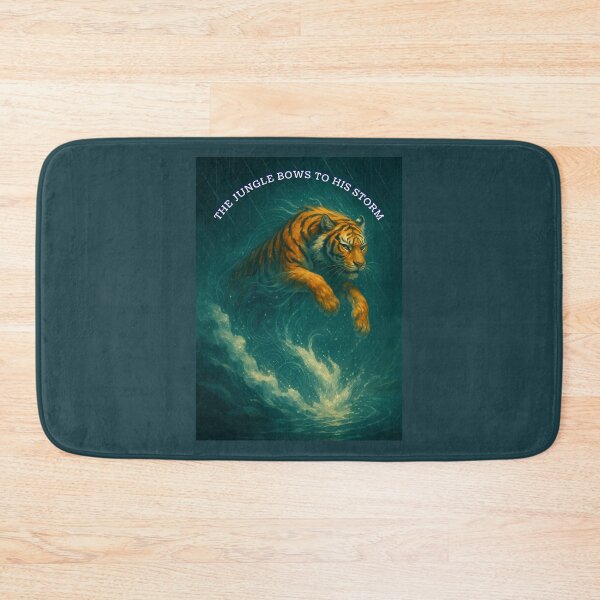Item preview, Tiger of the Monsoon – The Jungle Bows to His Storm designed and sold by GeoWild Designs.