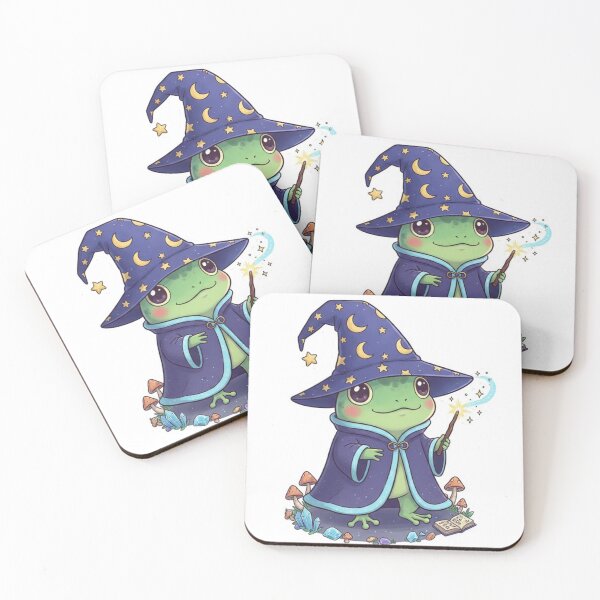 Item preview, Wizard Frog Spellcaster designed and sold by CosmicCutouts.