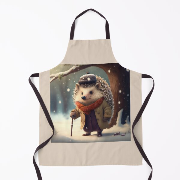 Artikelvorschau, Igel bei einem Winterspaziergang entworfen und verkauft von Mr-Tshirts.