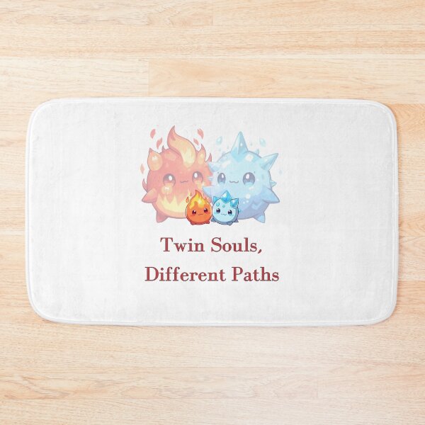 Item preview, Twin souls, different paths – Fire & Ice Chibi Duo designed and sold by Monzora.
