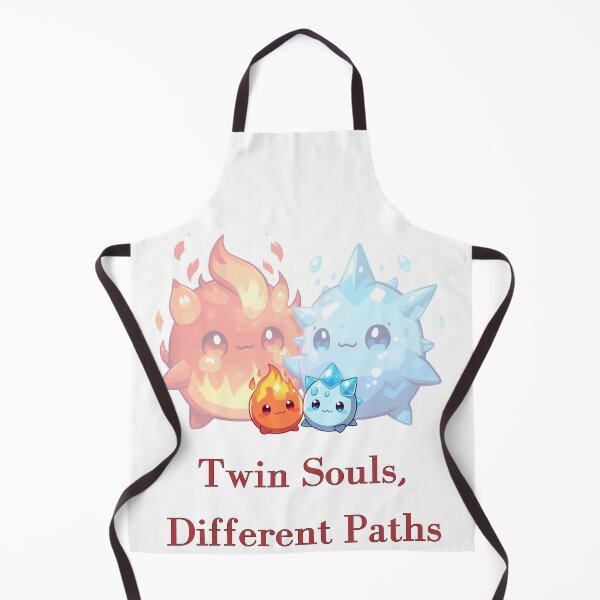 Item preview, Twin souls, different paths – Fire & Ice Chibi Duo designed and sold by Monzora.