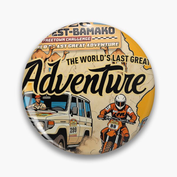 Item preview, Budapest-Bamako 2026 - The World's Last Great Adventure Beige Map designed and sold by theninja.