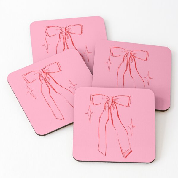 Item preview, Pink Bow One Line Illustration by Dina Stoianova designed and sold by Dina Stoianova.