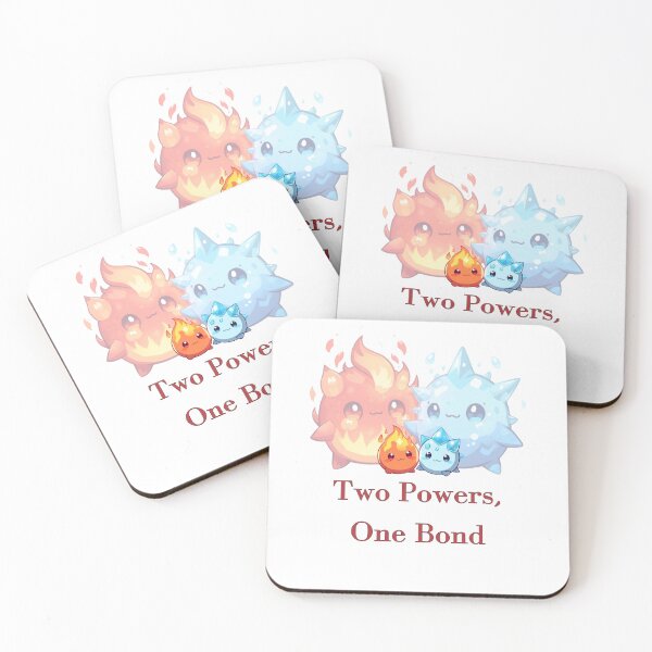 Item preview, Two powers, one bond – Fire & Ice Chibi Duo designed and sold by Monzora.