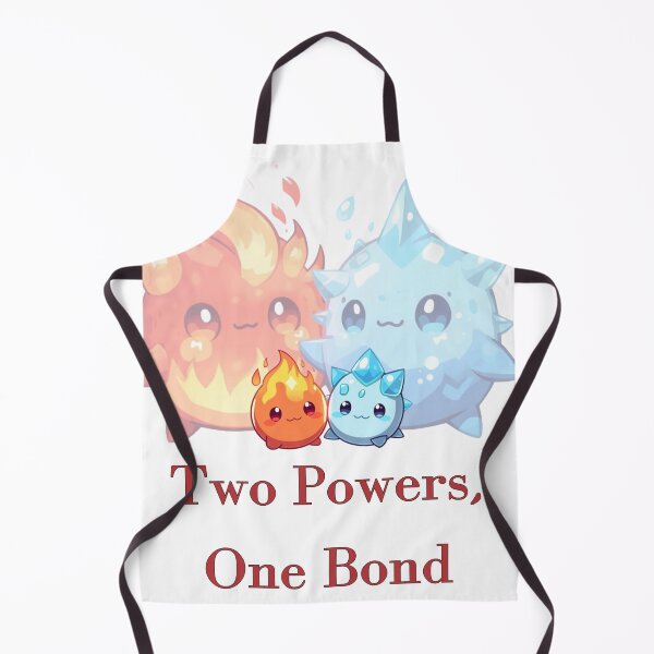 Item preview, Two powers, one bond – Fire & Ice Chibi Duo designed and sold by Monzora.