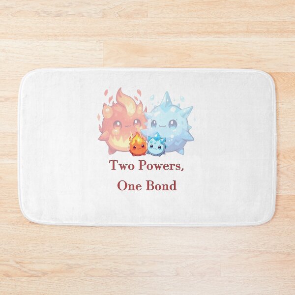 Item preview, Two powers, one bond – Fire & Ice Chibi Duo designed and sold by Monzora.