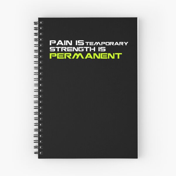 Item preview, El dolor es temporal, la fuerza es permanente – Frase motivacional sobre fitness designed and sold by TorqueThread.