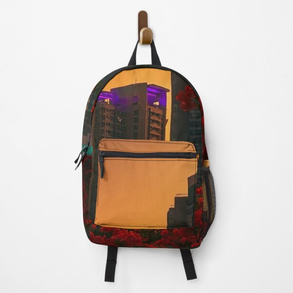 Item preview, City Sunset with In & Out Burger Burgers hRed Blossoms designed and sold by Sinhakudiye.