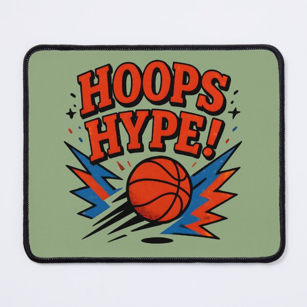 Item preview, Retro Hoops Hype! Sports Design designed and sold by InkWeaveShop.