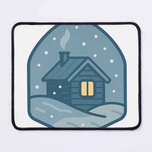 Item preview, Minimal Cozy Winter Cabin Emblem designed and sold by Fernova.