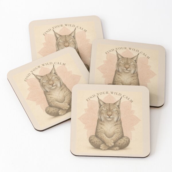 Item preview, Find Your Wild Calm – Meditating Lynx Zen Design designed and sold by GeoWild Designs.