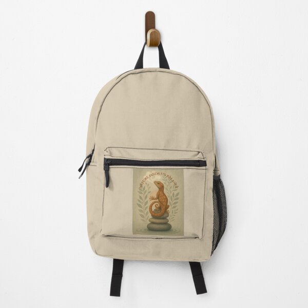 Item preview, Nature Finds Its Balance – Gecko Zen Art designed and sold by GeoWild Designs.