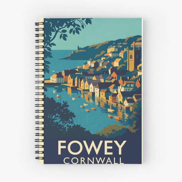 Aperçu de l'œuvre Fowey, Cornouailles créée et vendue par The Deco Bureau.