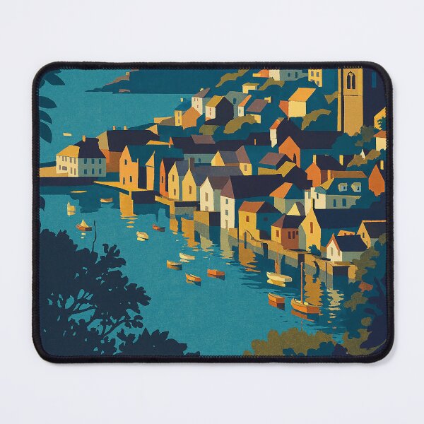 Item preview, Fowey Cornwall designed and sold by The Deco Bureau.