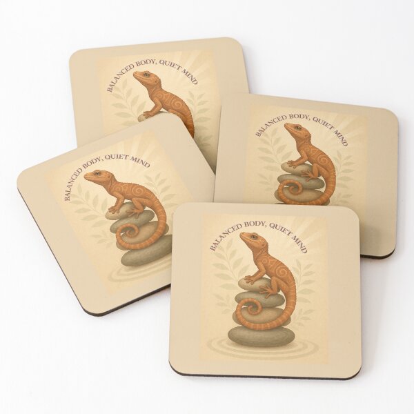 Item preview, Balanced Body, Quiet Mind – Gecko Zen Design designed and sold by GeoWild Designs.