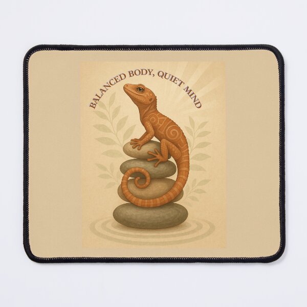 Item preview, Balanced Body, Quiet Mind – Gecko Zen Design designed and sold by GeoWild Designs.