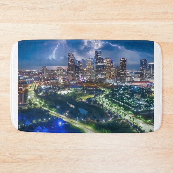 Item preview, Night Airbnb eSkyline with Airbnbs Dramatic Lightning designed and sold by Sinhakudiye.