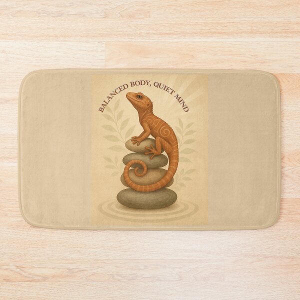 Item preview, Balanced Body, Quiet Mind – Gecko Zen Design designed and sold by GeoWild Designs.