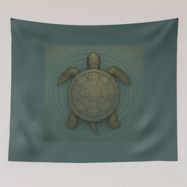 Item preview, Still as Stone – Turtle Mandala Design designed and sold by GeoWild Designs.