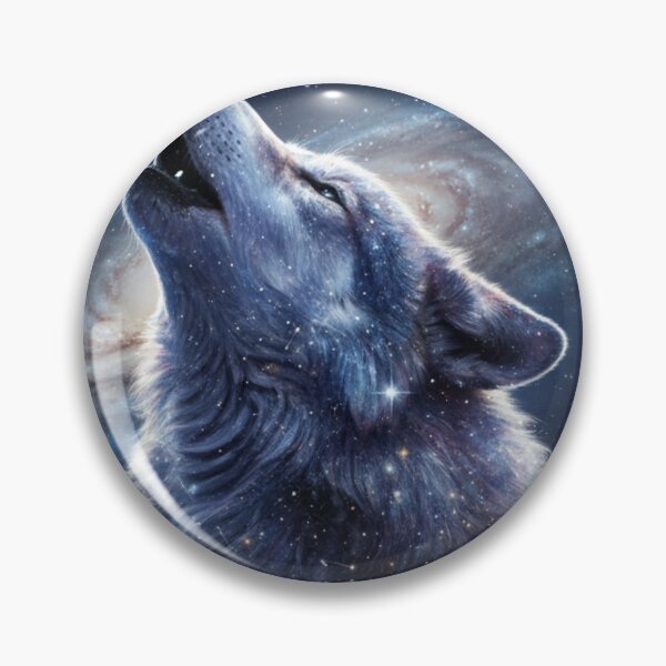 Item preview, A wolf made of stars designed and sold by CosmicCutouts.
