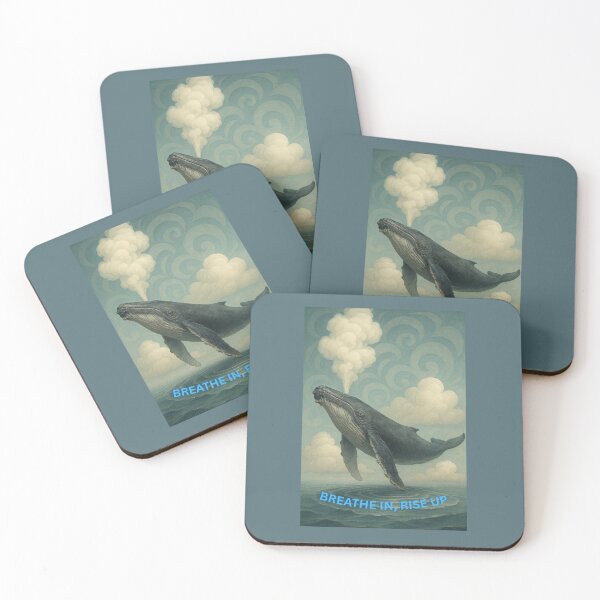 Item preview, Breathe In, Rise Up – Whale and Sky Spiral Art designed and sold by GeoWild Designs.
