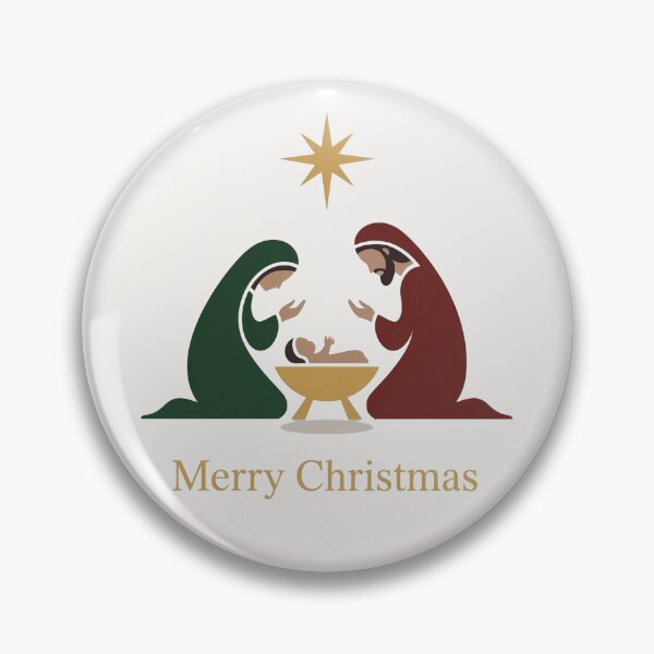 Item preview, Minimalist Geometric Nativity Scene Modern Christmas designed and sold by WikaKowalczyk.